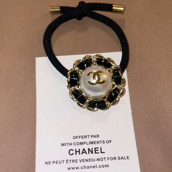 Accessories - Chain Link Pearl Hair Tie